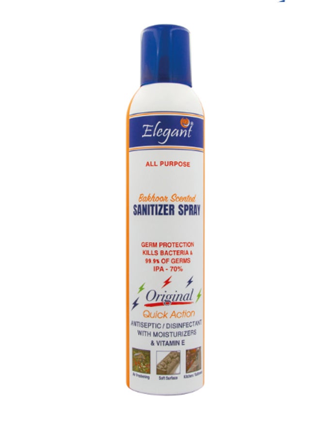 Elegant 12-Piece Bakhoor Scented Hand Sanitizer Spray Set Clear 300ml 