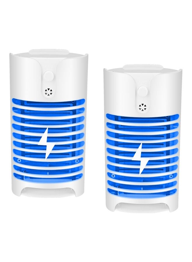 Generic 2-Piece Electric Mosquito Killer Lamp White/Blue 2.9x1.6x5.1inch  - Image 1