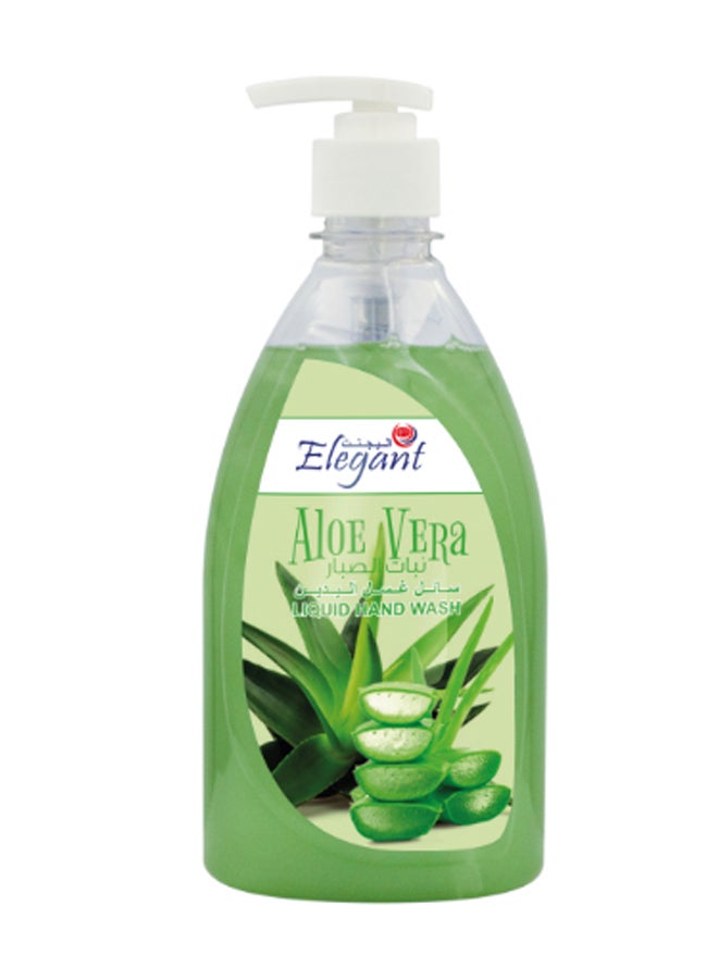 مجموعة عبوات غسول ألوفيرا السائل لليدين مكونة من 6 قطع أخضر 500ملليلتر