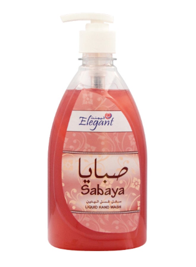 Elegant 12-Piece Sabaya Liquid Hand Wash Set Red 500ml 