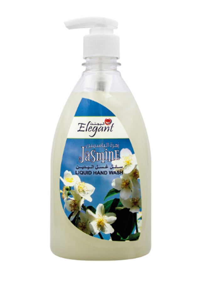 مجموعة عبوات غسول ياسمين السائل لليدين مكونة من 6 قطع أبيض 500ملليلتر