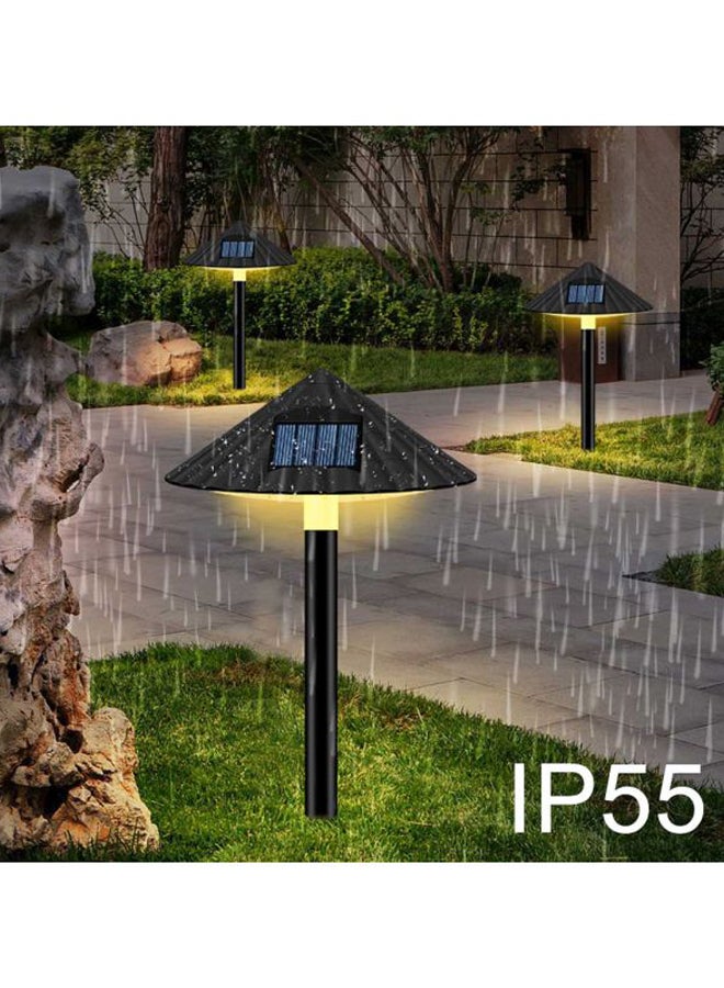 طقم مصابيح على شكل فطر مع قابس مكون من قطعتين أسود/ أصفر 20.5x9.5x10سم  - Image 4