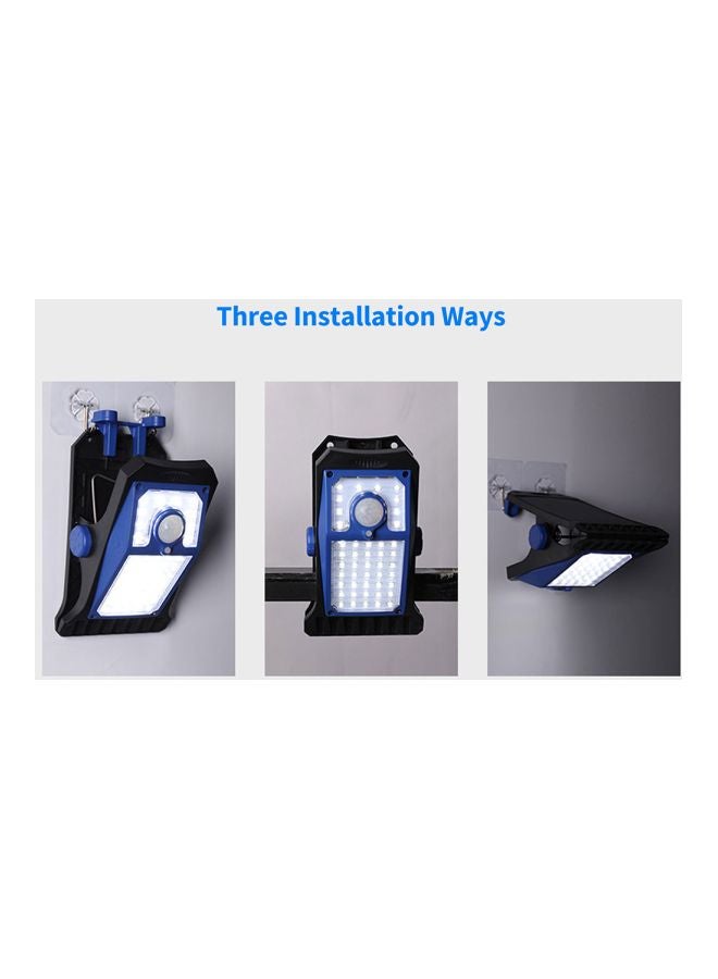 Generic Solar Energy Waterproof Wall Lamp Blue/Black 17.5x10.7x11.5cm  - Image 2