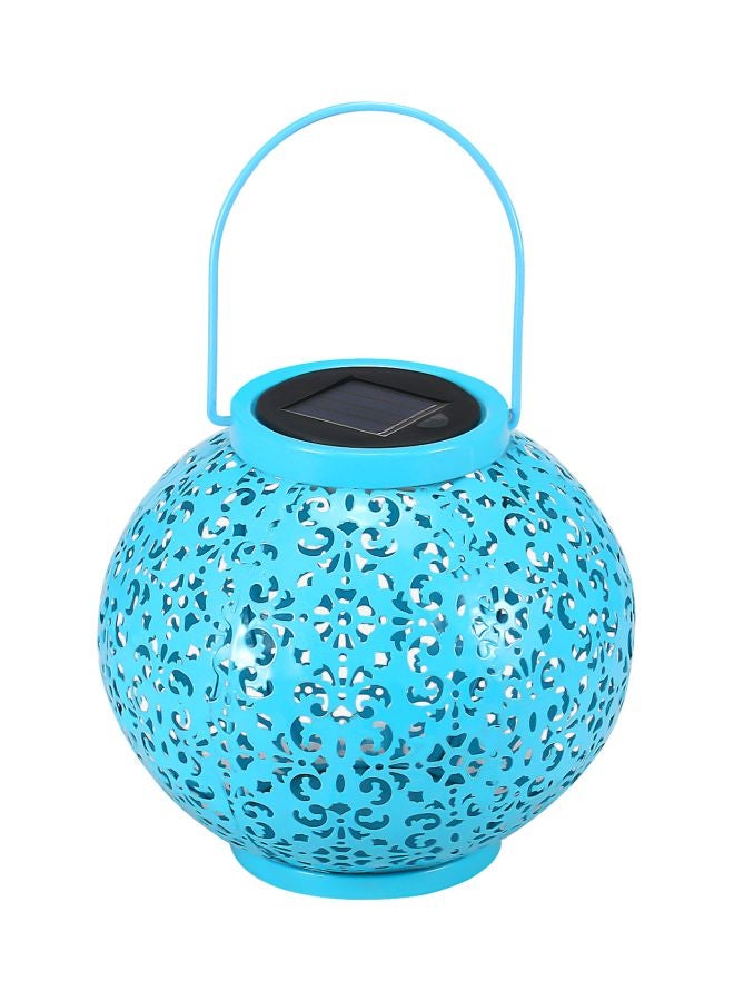 Generic Solar Powered Lantern Blue 28.5x19x19cm  - Image 1