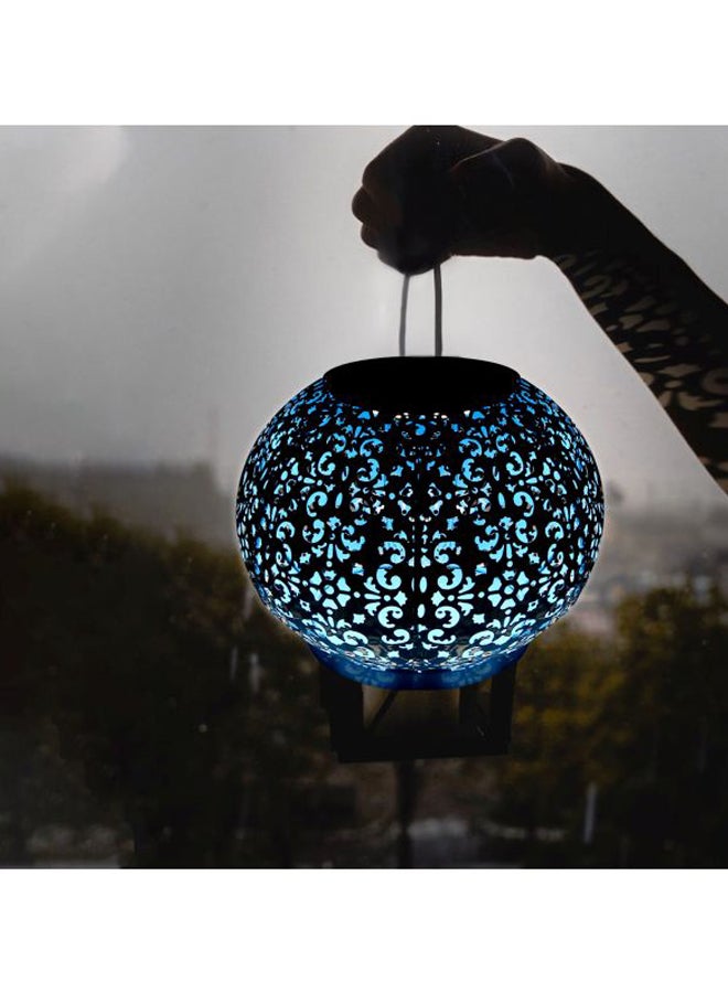 Generic Solar Powered Lantern Blue 28.5x19x19cm  - Image 3