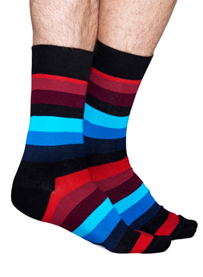 هابي سوكس جوارب كرو المقلمة متعدد الألوان - Image 2