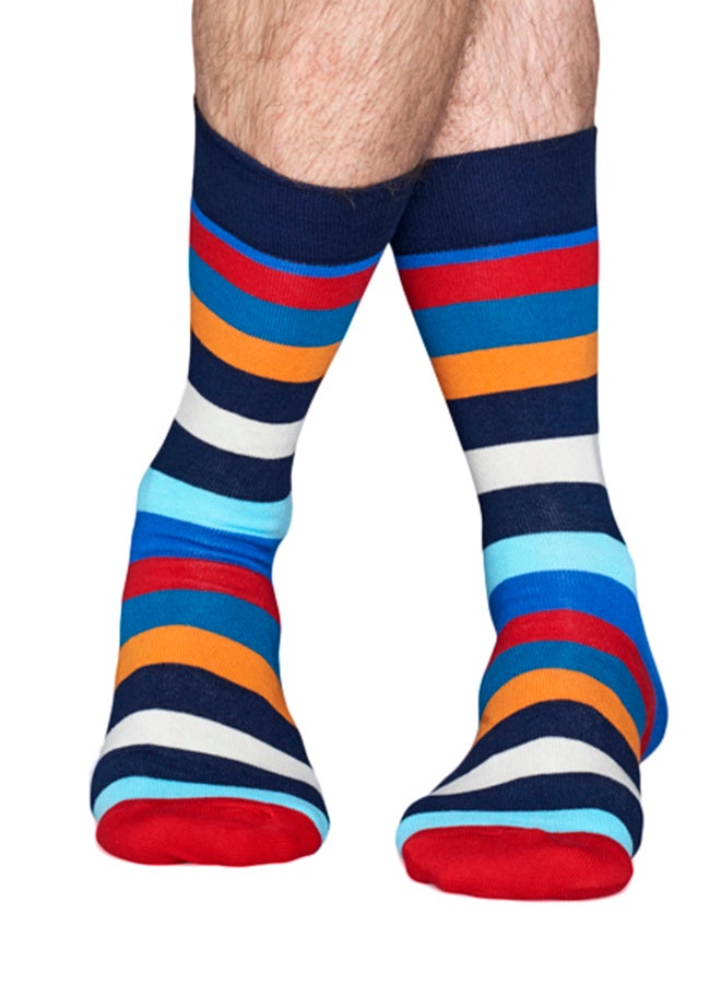Happy Socks Stripe Crew Socks Multicolour - Image 2