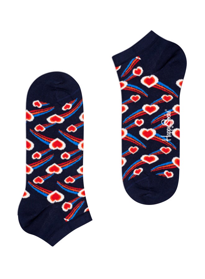 هابي سوكس جوارب مبطنة بطبعة شهاب على شكل قلوب كحلي