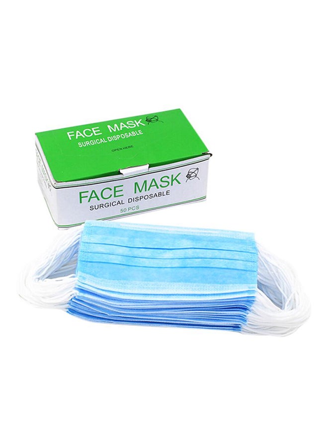 أبيكس عبوة تتكون من 50 قطعة كلاسيكية من ماسك للوجه للاستخدام لمرة واحدة وتحتوي على المطاط - Image 1