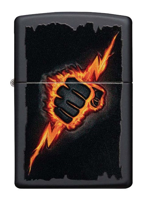 Lightning Bolt Fist Design Gas Lighter