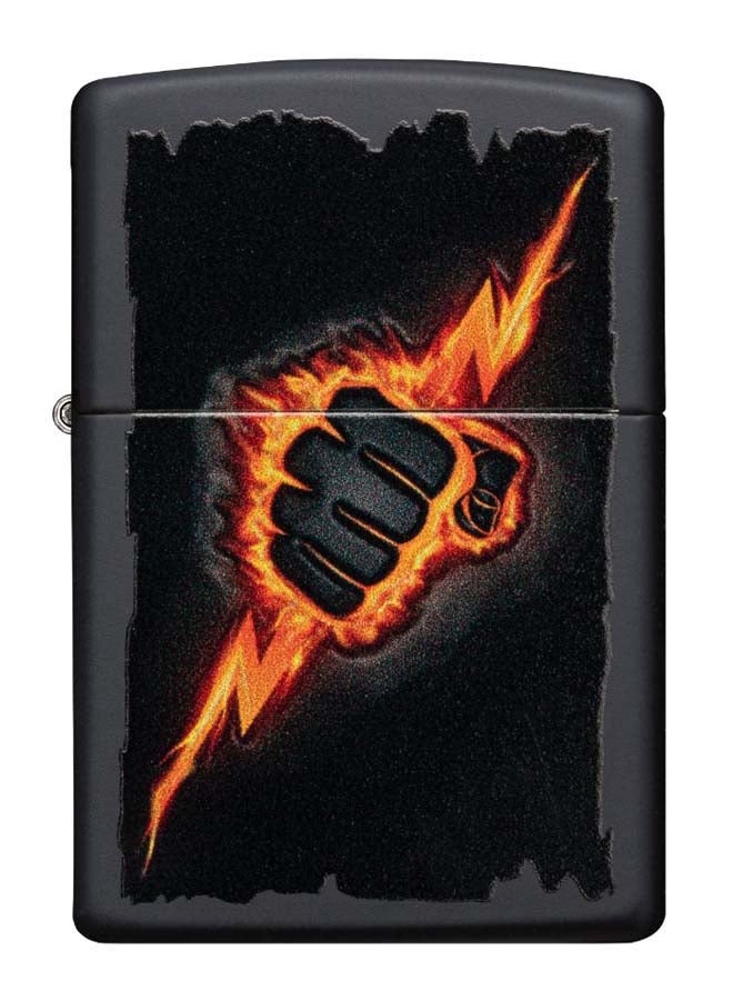 Zippo - Lightning Bolt Fist Design Gas Lighter - Image 1