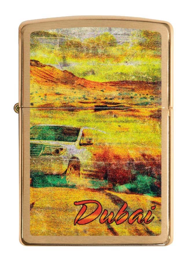 زيبو ولاعة تعمل بالغاز بتصميم صحراء سفاري دبي - Image 1