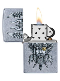 Zippo Viking Warrior Design Gas Lighter Silver/Gold  - Image 2