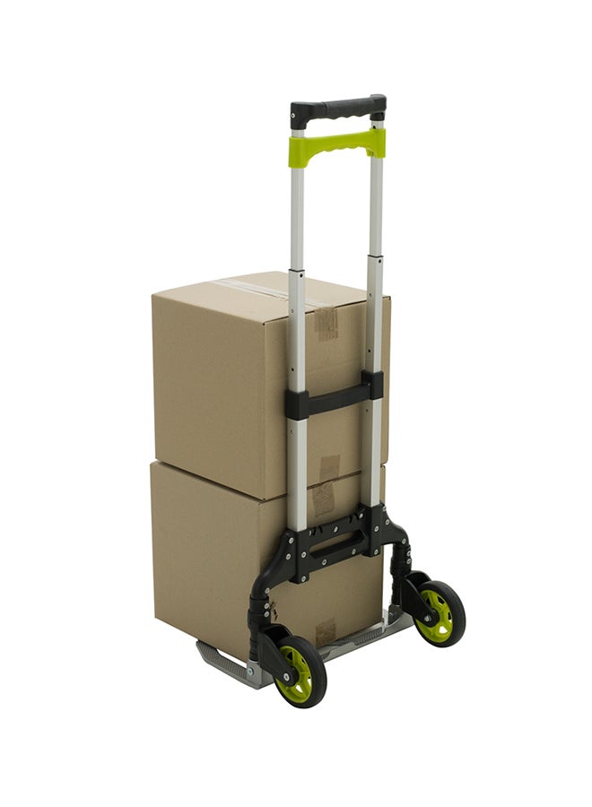 Homez Heavy Duty Aluminum Foldable Hand Truck Black/White 40cm  - Image 2
