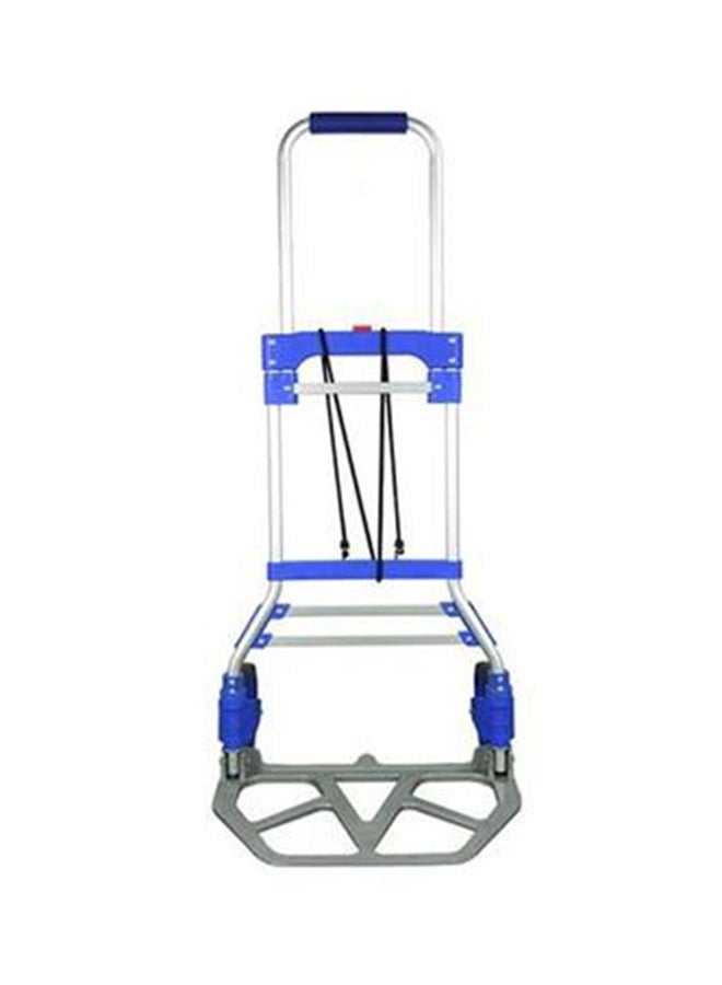 Homez - Heavy Duty Aluminum Foldable Hand Truck Silver/Blue 45centimeter - Image 1