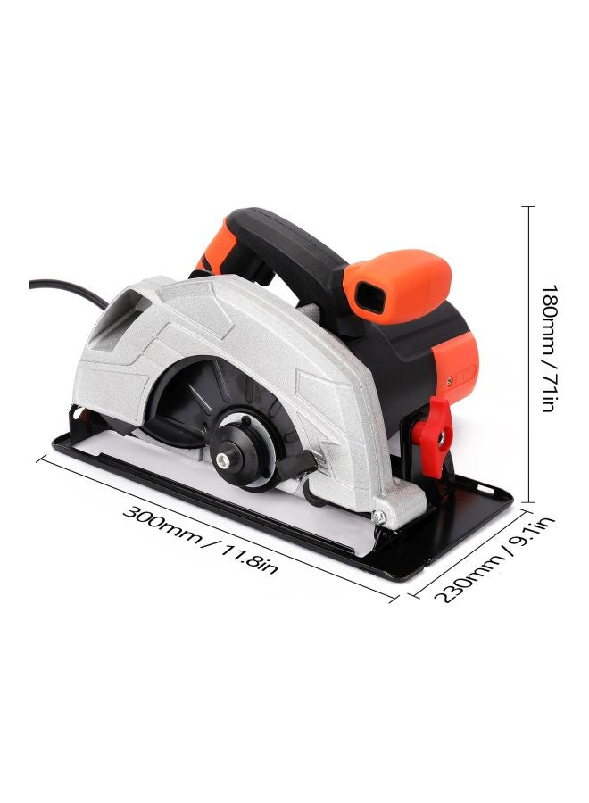 Electric Handheld Circular Saw With Cable Grey/Black/Orange 11.8x7x9.1inch - Image 5