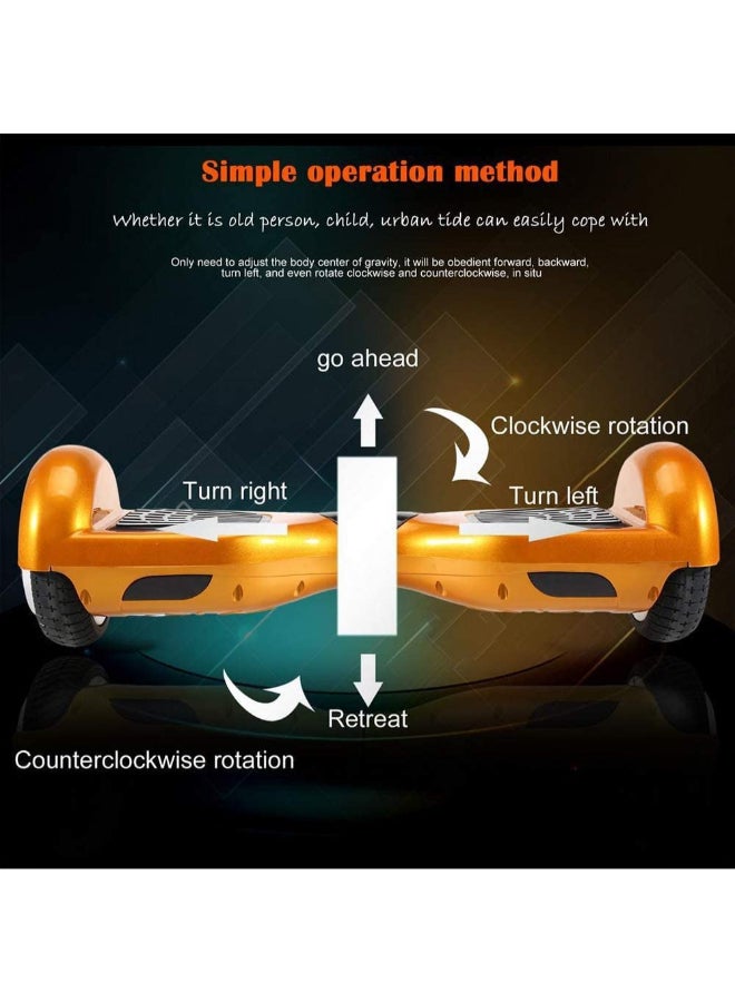 Cool Baby 2-Wheel Self Balancing Electric Scooter With Brushless Motor Gold 58 x 17 x 17cm - Image 3