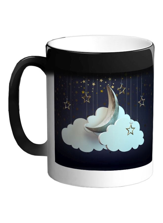 Decalac Crescent Of Ramadan Printed Colour Changing Mug Black 325ml  - Image 1