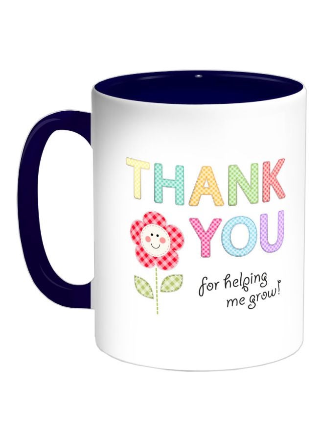 ديكالاك قدح قهوة - ثانيك يو فور هيلبينج مي جرو أزرق داكن/أبيض/أخضر