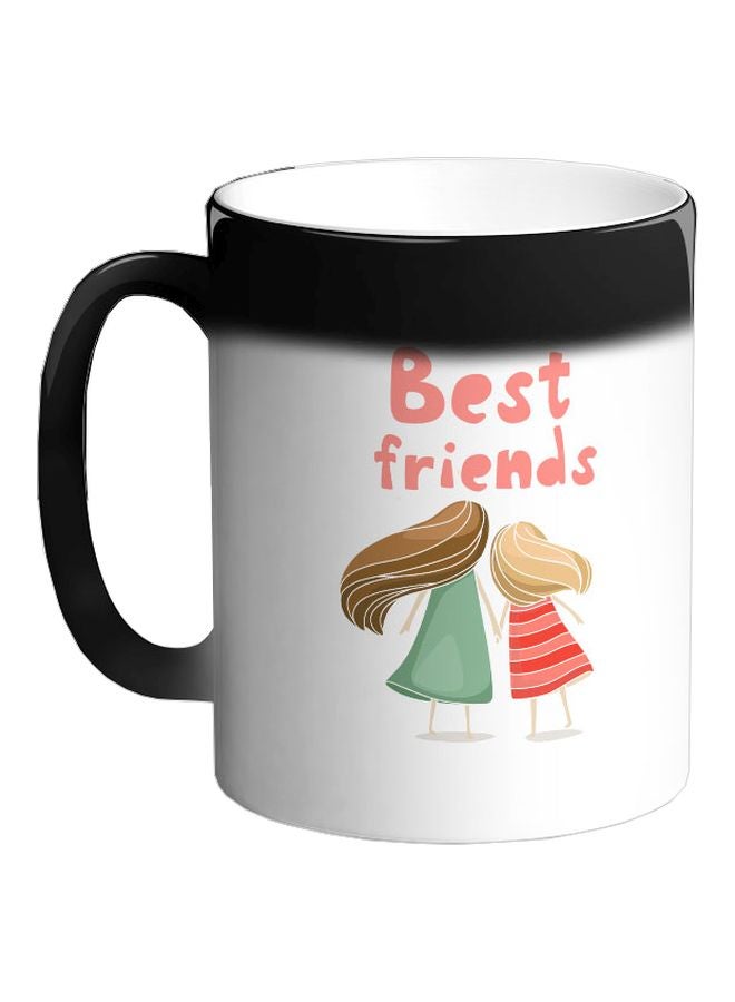 ديكالاك مج قهوة يتغير لونه إلى طبعة "Best Friends" أسود 325ملليلتر - Image 1
