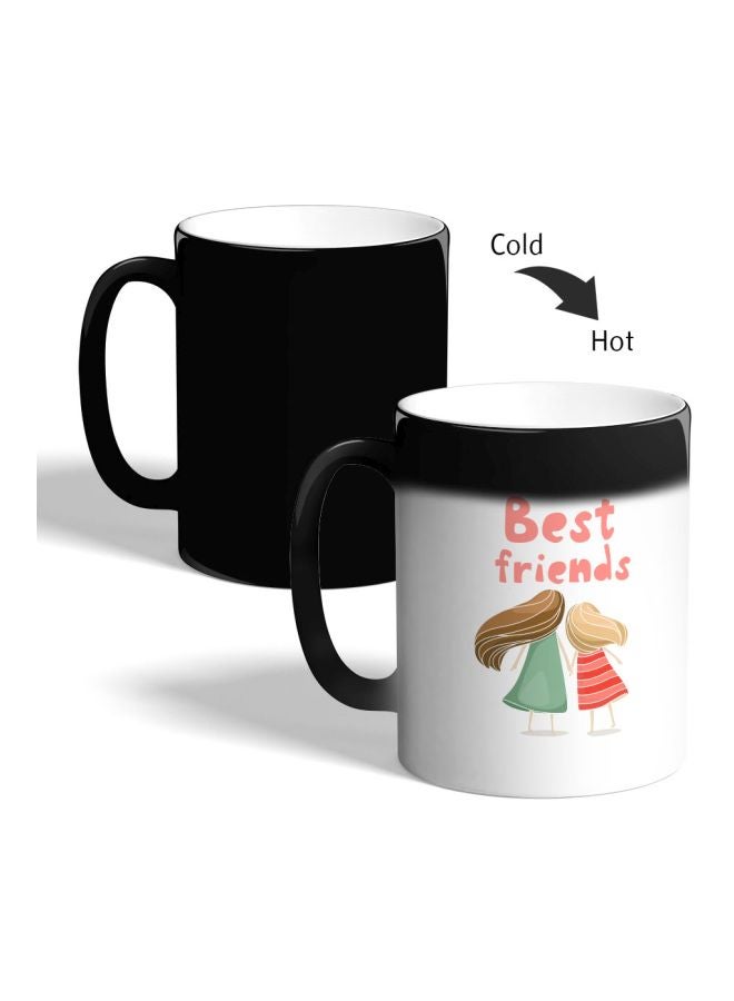 ديكالاك مج قهوة يتغير لونه إلى طبعة "Best Friends" أسود 325ملليلتر - Image 2