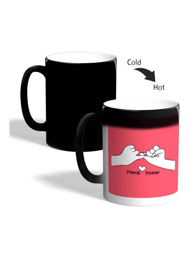Decalac Friends Forever Printed Colour Changing Coffee Mug Black 325ml  - Image 2