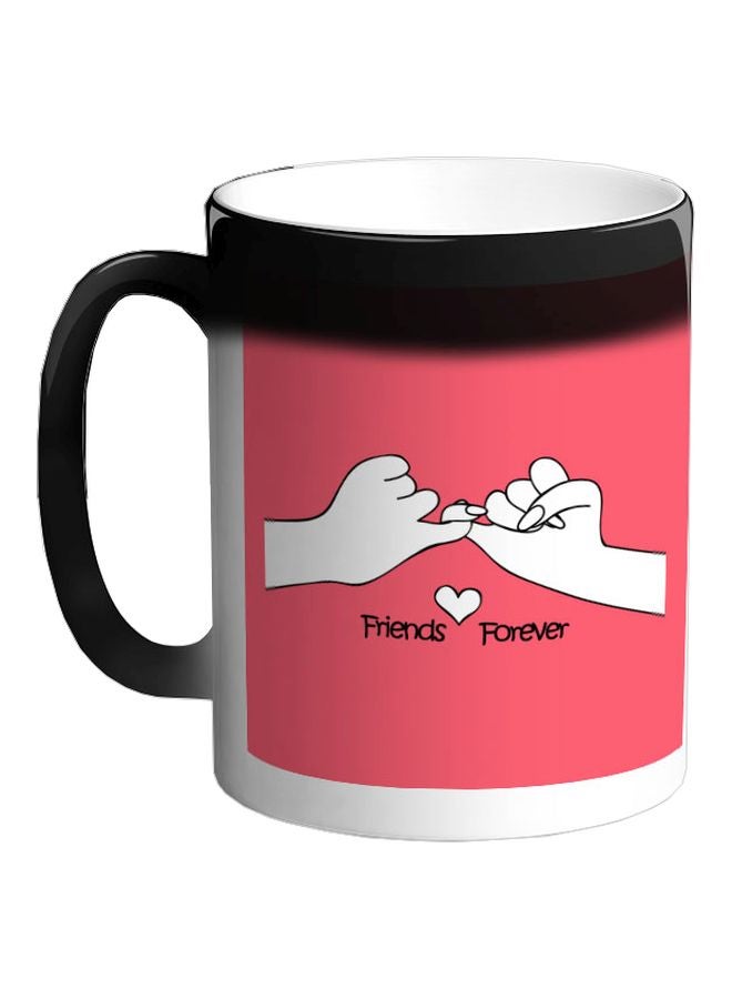 Decalac Friends Forever Printed Colour Changing Coffee Mug Black 325ml  - Image 1