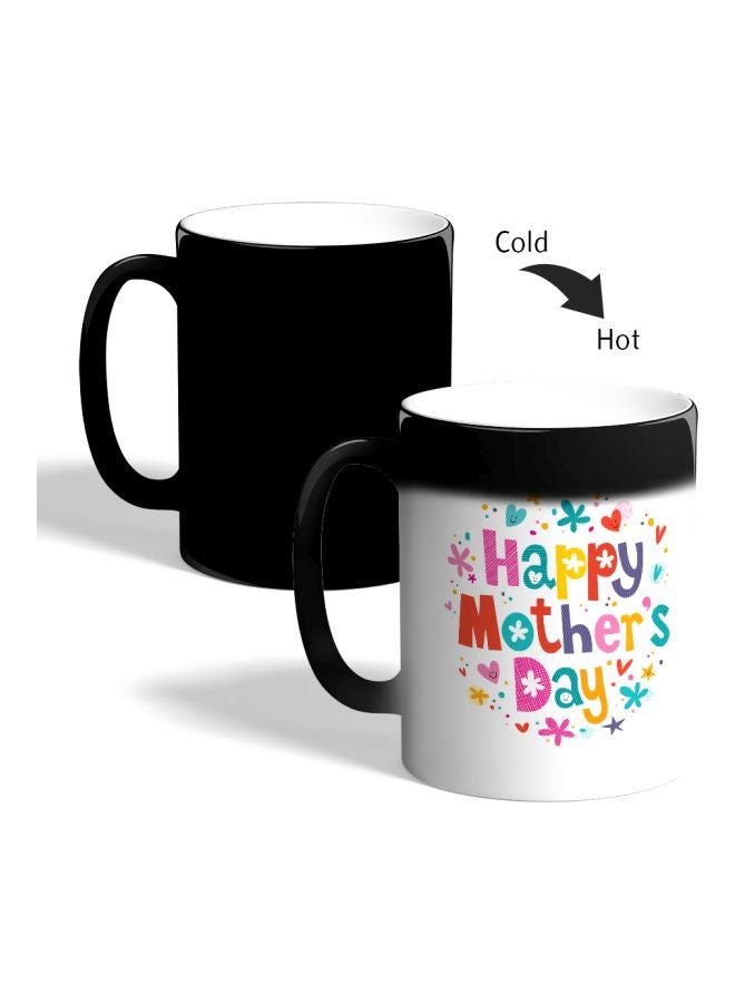 Decalac Happy Mother's Day Printed Colour Changing Coffee Mug Black - Image 2