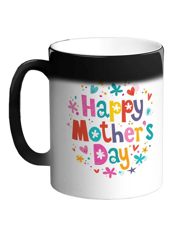 Decalac Happy Mother's Day Printed Colour Changing Coffee Mug Black - Image 1