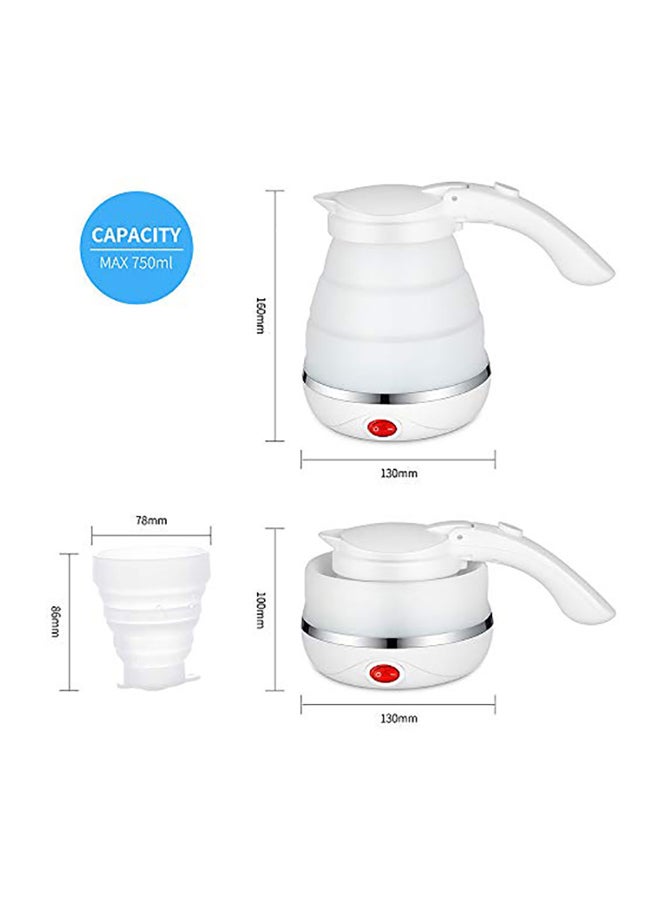 في فونتوكس غلاية كهربائية سعة 750 ملليلتر مناسبة للسفر 750 ml 300 W ZDSH أبيض - Image 2