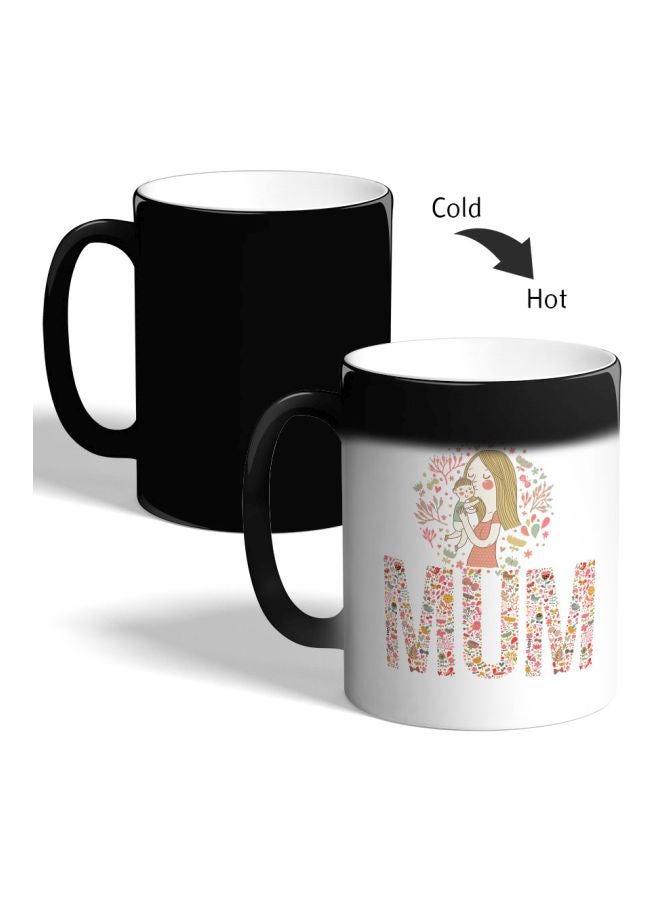 Decalac Mum Printed Magic Coffee Mug Black - Image 2