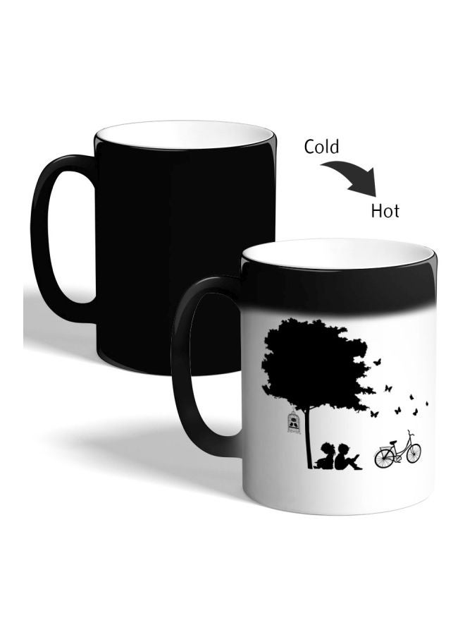 ديكالاك مج قهوة رائع مطبوع عليه لوحة تصميم فنية أسود - Image 2