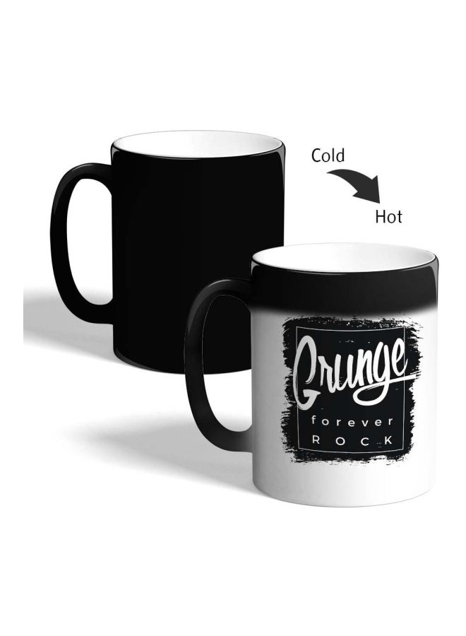 Decalac Grunge Forever Rock Printed Colour Changing Coffee Mug Black 325ml  - Image 2