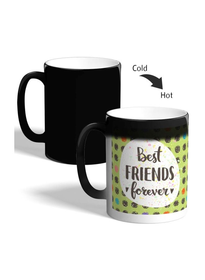ديكالاك مج قهوة متغير اللون بطبعة عبارة "Best Friends Forever" أسود - Image 2
