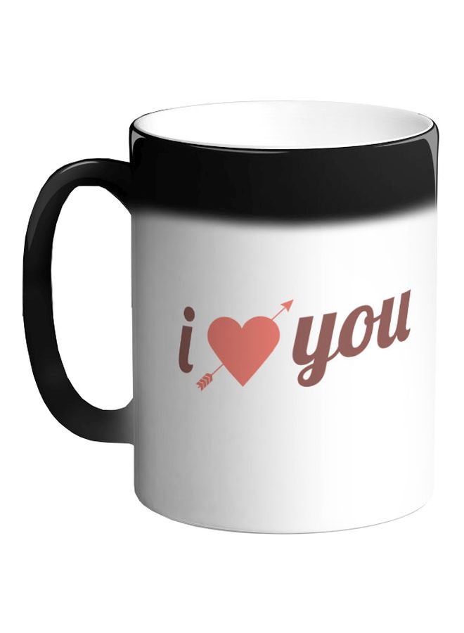 Decalac I Love You Printed Colour Changing Coffee Mug Black  - Image 1