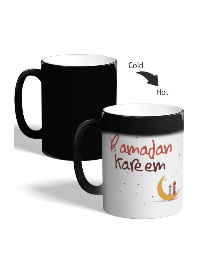 Decalac Ramadan Kareem Printed Colour Changing Coffee Mug Black - Image 2