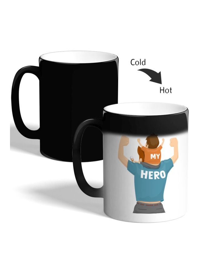 Decalac My Hero Colour Changing Coffee Mug Black 325ml  - Image 2
