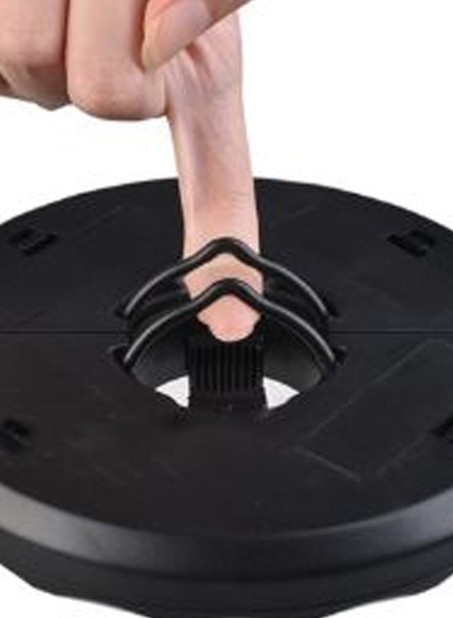 Battery Powered Dimmable 24 Bulb Patio Umbrella Light Black/Silver 16.5 x 16.5cm - Image 2