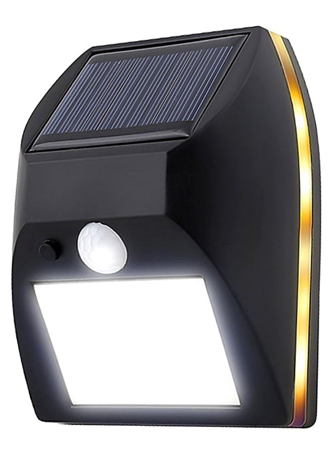 Infrared Body Detection Outdoor Solar Wall Lamp Black/White 12.5 x 9.5cm - Image 2