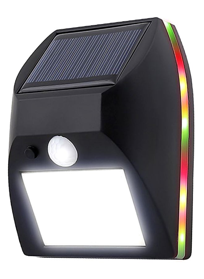 Infrared Body Detection Outdoor Solar Wall Lamp Black/White 12.5 x 9.5cm - Image 2