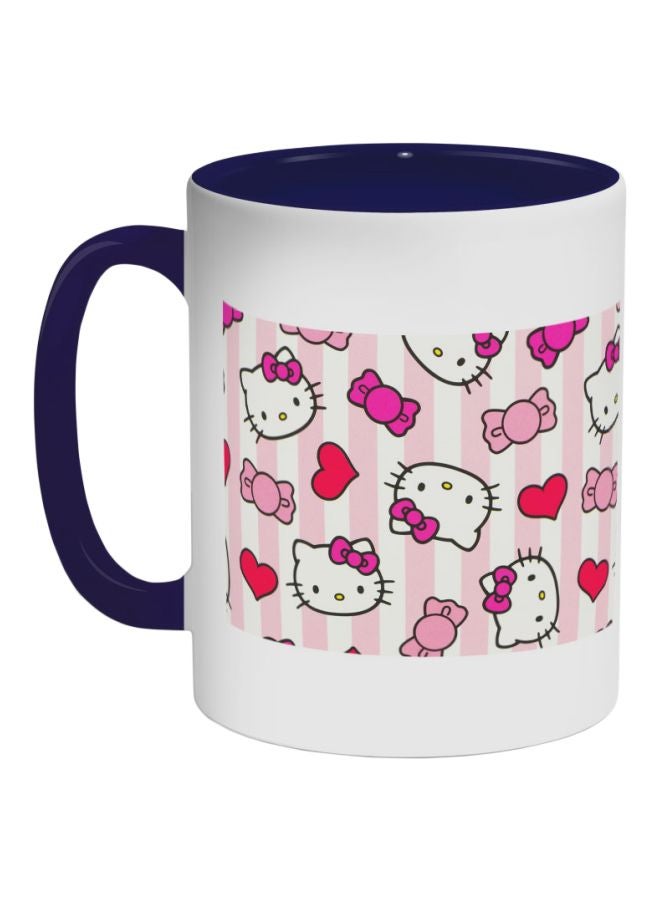 ديكالاك قدح قهوة - هالو كيتي أزرق فاتح/أبيض/وردي 325ملليلتر