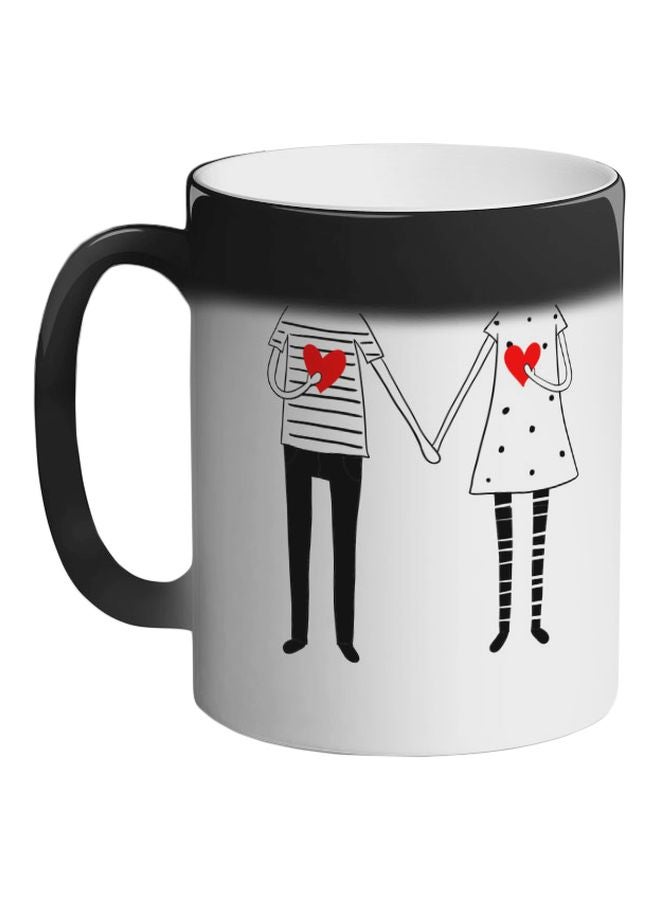 Decalac Romantic Printed Magic Coffee Mug Black  - Image 1