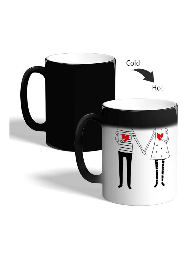 Decalac Romantic Printed Magic Coffee Mug Black  - Image 2