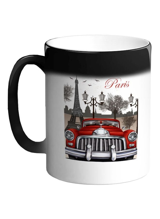 ديكالاك مج قهوة سحري بطبعة "Paris" أسود 325ملليلتر - Image 1