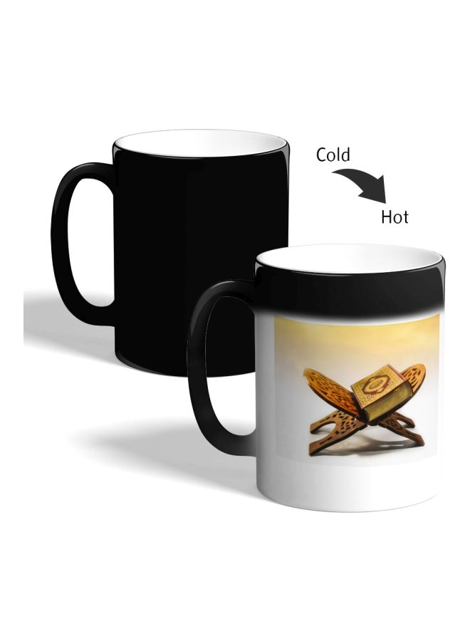Decalac Islamic Koran Printed Colour Changing Coffee Mug Black  - Image 2