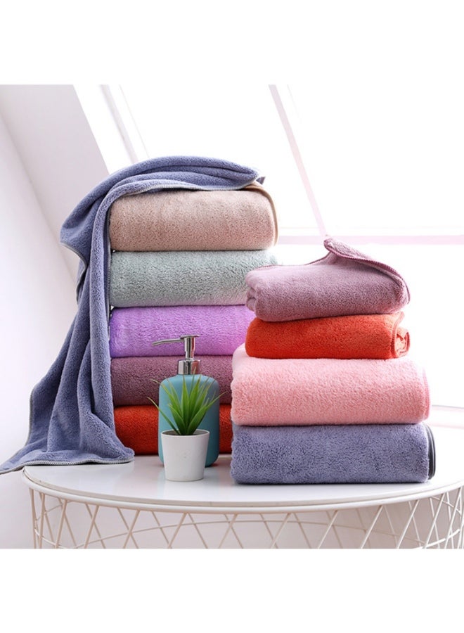 منشفة استحمام ناعمة ومنفوشة أرجواني 70 x 140سم - Image 2