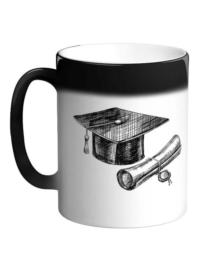 Decalac Graduation Day Logo Printed Colour Changing Coffee Mug Black 325ml - Image 1
