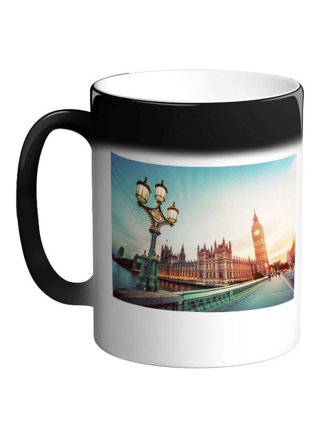 ديكالاك مج قهوة بطبعة ساعة بيج بين بلندن أسود 325ملليلتر - Image 1