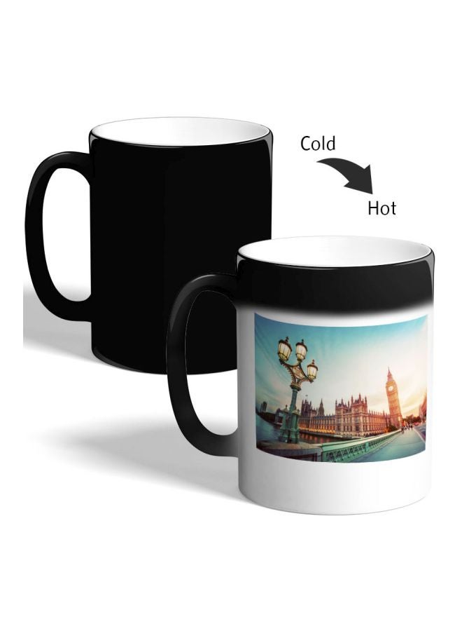 ديكالاك مج قهوة بطبعة ساعة بيج بين بلندن أسود 325ملليلتر - Image 2