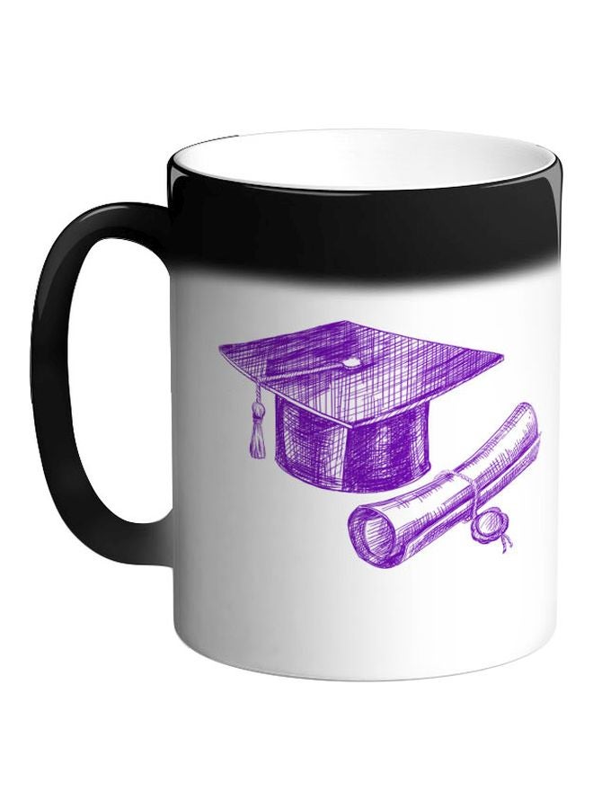 Decalac Graduation Day Logo Printed Magic Coffee Mug Black 325ml - Image 1